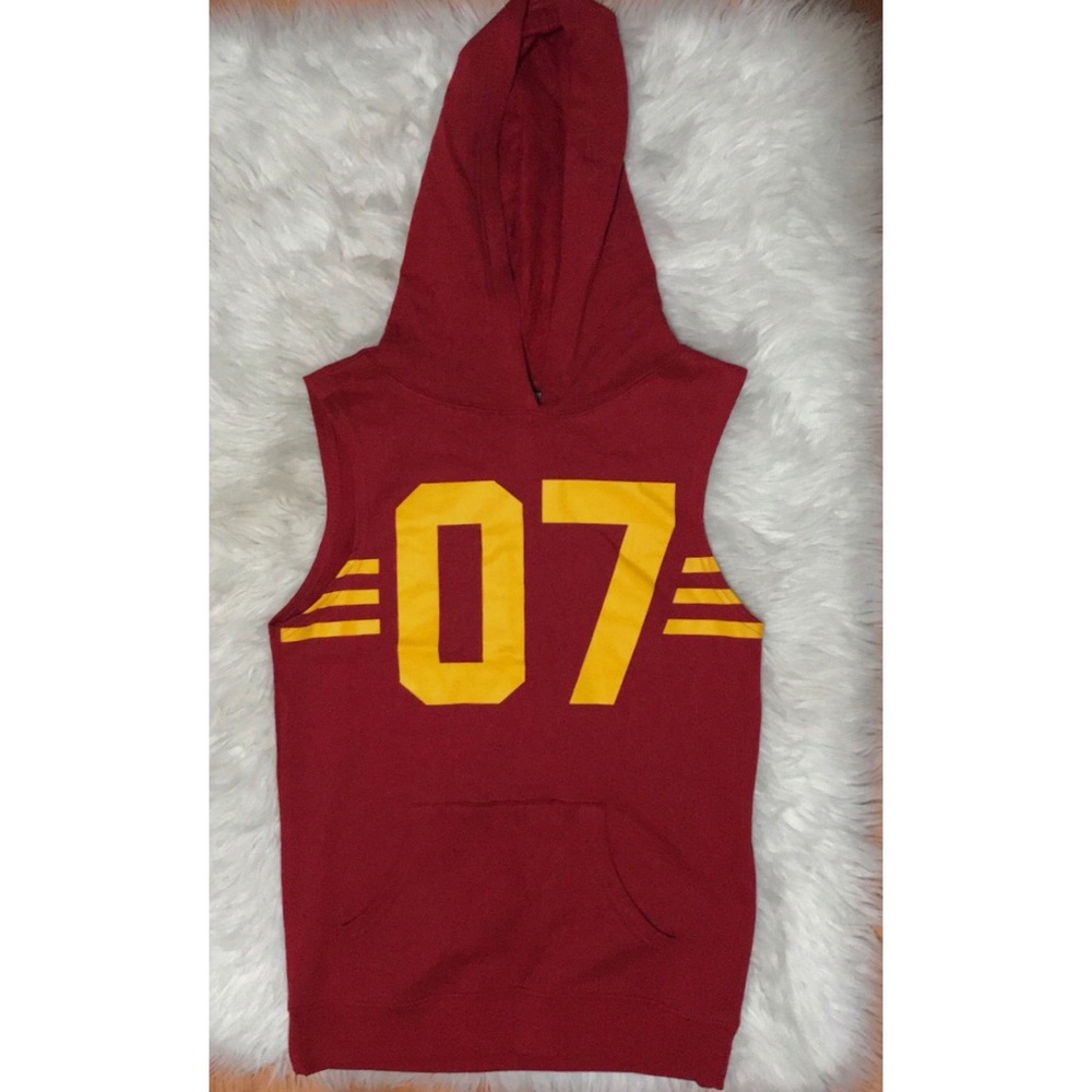 Harry Potter No.07 Red Sleeveless Hoodie
